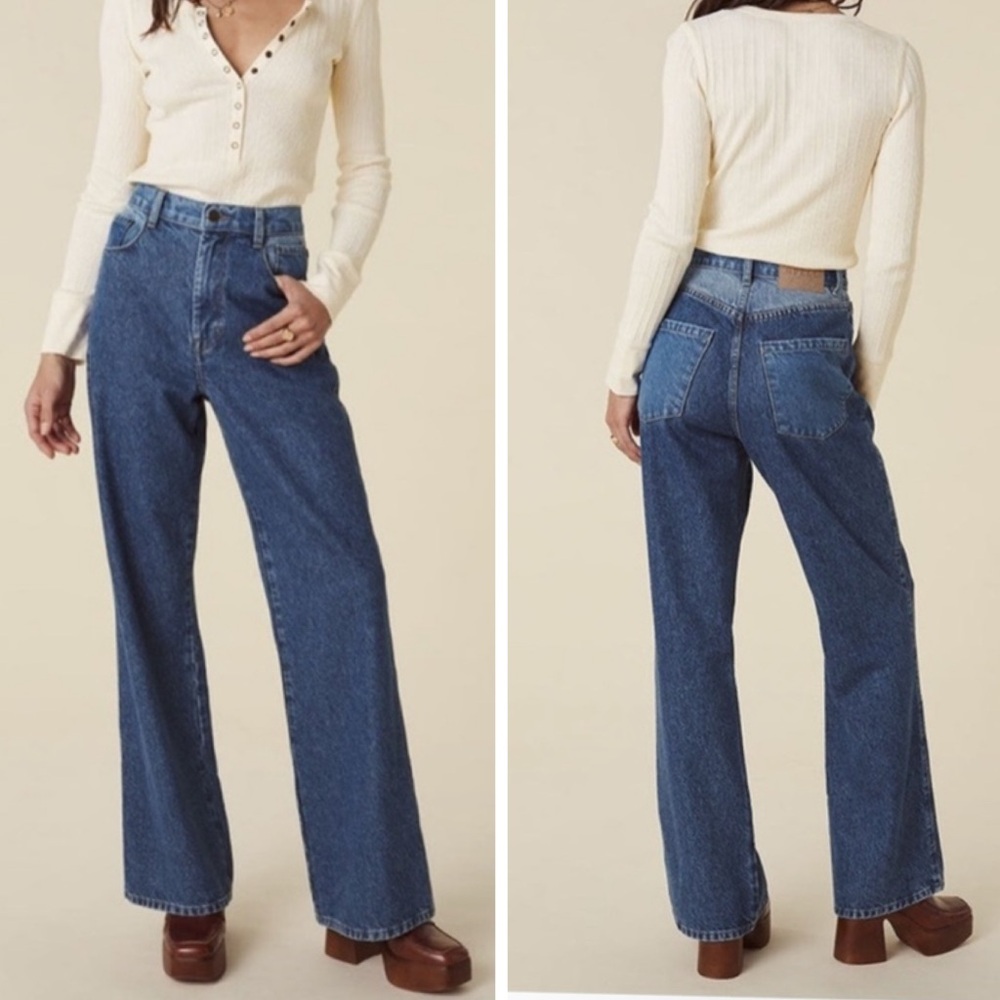 Spell Small NEW Daisy Patchwork Denim Jeans Slim Straight Organic Cotton‎